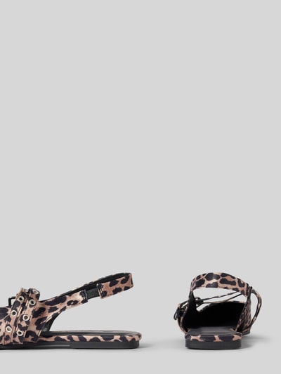 Only Slingback Ballerinas mit Animal-Print Modell 'LAURA-5' Sand 2