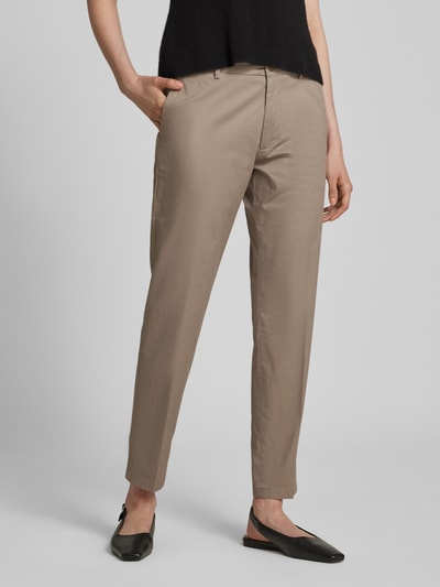 Drykorn Chino met persplooien, model 'AJEND' Beige - 4