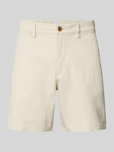 Produktfoto, Shorts mit französischen Eingrifftaschen von GAP aus Baumwoll-Mix mit Stretch-Anteil in Creme, Straight Fit, Knopf-Reißverschluss.