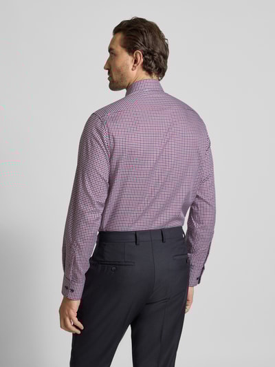 ETERNA Modern fit zakelijk overhemd met button-downkraag Rood - 5