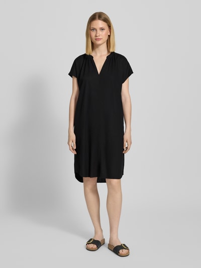 s.Oliver RED LABEL Relaxed Fit Freizeitkleid aus Leinen-Viskose-Mix BLACK 4