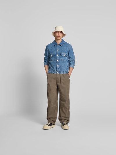 WON HUNDRED Trackpants mit elastischem Bund Khaki 1