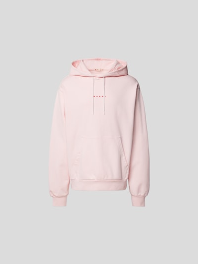 Marni Oversized Hoodie mit Label-Print Rosa 2