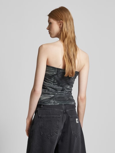 Only Off-Shoulder-Top in Denim-Optik Modell 'PARIS' Black 5