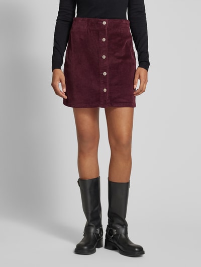 Vero Moda Mini-Rock aus Cord Modell 'ETTA' Bordeaux 4