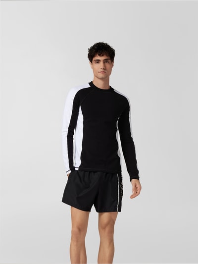 Balmain Longsleeve in Two-Tone-Machart Black 4