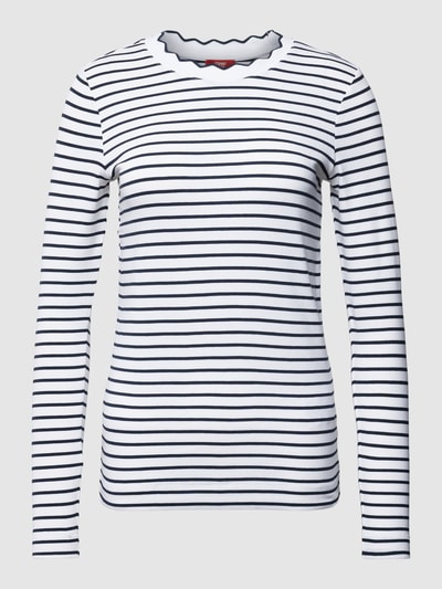 Esprit Shirt met lange mouwen met streepmotief Wit - 2