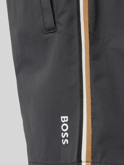 BOSS Badehose mit elastischem Bund Modell 'Iconic' Anthrazit 2