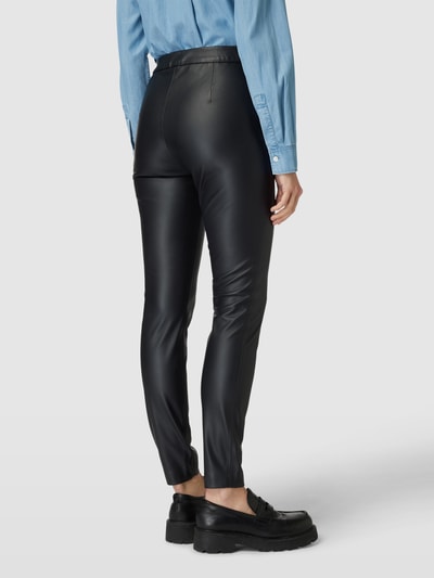 BOSS Orange Slim Fit Hose in Leder-Optik Modell 'Taslimah' Black 5