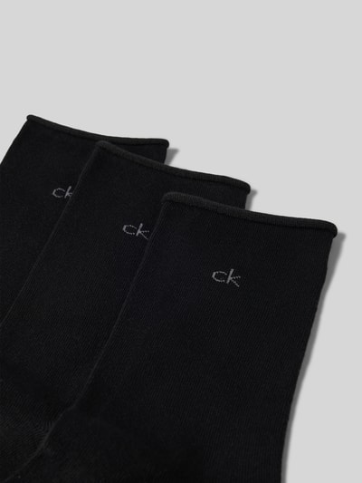 CK Calvin Klein Socken mit Logo-Stitching im 3er-Pack Black 2