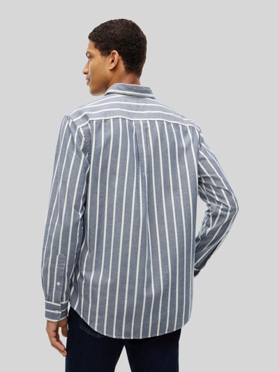 Tommy Hilfiger Regular Fit Freizeithemd aus reiner Baumwolle Marine 5