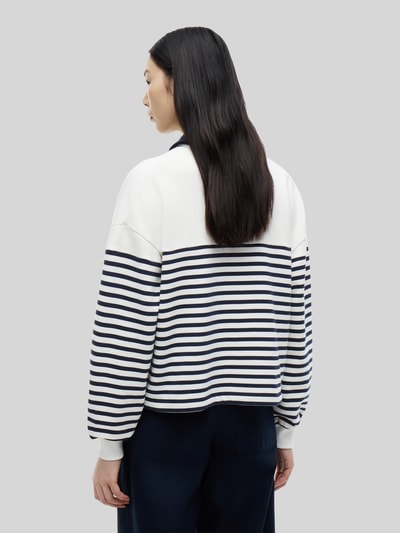 Tommy Hilfiger Relaxed Fit Sweatshirt aus reiner Baumwolle mit Knöpfen Ecru 5