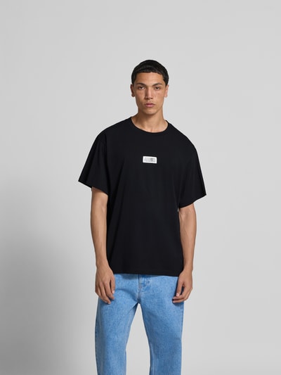 MM6 Maison Margiela Regular Fit T-Shirt mit Logo-Patch Black 4