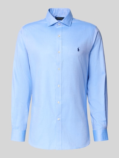 Polo Ralph Lauren Koszula biznesowa o kroju slim fit z kołnierzykiem typu kent Błękitny 2