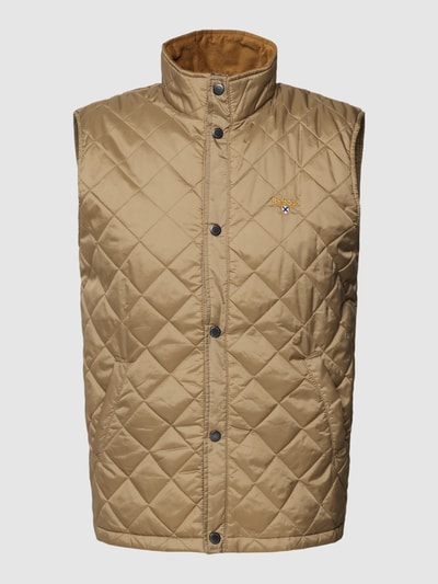 Barbour Steppweste mit Stehkragen Sand 2