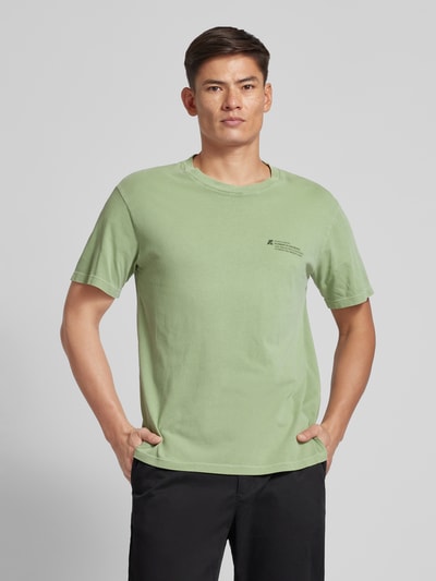 Thinking Mu T-shirt met ronde hals, model 'ACACIA' Groen - 4