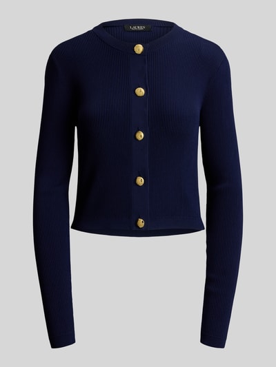 Lauren Ralph Lauren slim fit gebreid jack met knoopdetails Marineblauw - 2