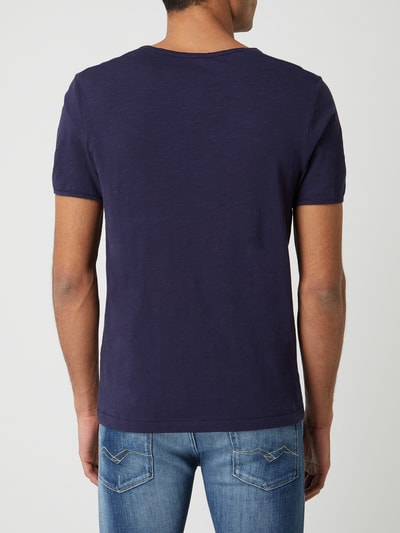 Selected Homme T-shirt met ronde hals, model 'Morgan' Marineblauw - 5