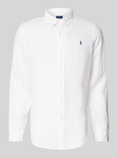 Polo Ralph Lauren Custom fit vrijetijdsoverhemd met knoopsluiting Wit - 1