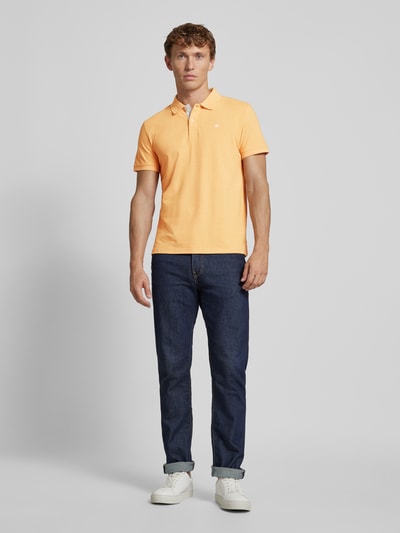 Tom Tailor Regular fit poloshirt met logostitching Oranje - 1