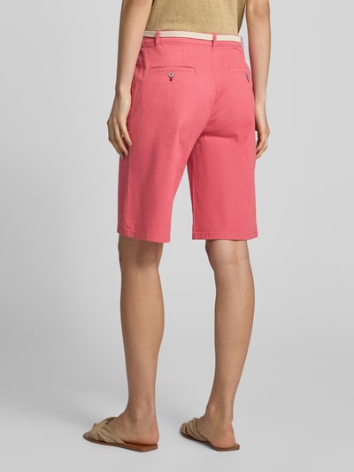 Christian Berg Woman Bermuda met riem en Franse steekzakken Oudroze - 5