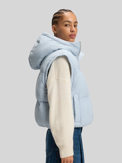 BOSS Orange Regular fit gewatteerd jack met afneembare sjaal en mouwen, model 'POLALA Lichtblauw - 6