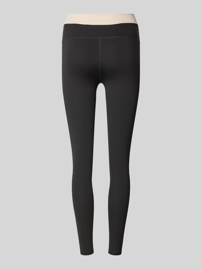 BORN LIVING YOGA Skinny fit legging met brede elastische band, model 'Fiorella' Zwart - 3