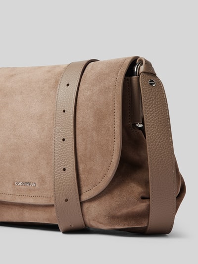 Coccinelle Handtasche mit Label-Detail Modell 'REBEKKA' Taupe 3