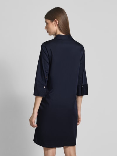 s.Oliver BLACK LABEL A-Linie Tunikakleid aus Baumwoll-Mix Marine 5