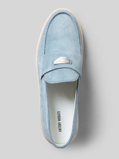 Antony Morato Loafer mit Label-Detail Modell 'REINER' Hellblau 3