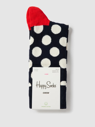 Happy Socks Socken mit Allover-Muster Modell 'BIG DOT' Marineblau 3