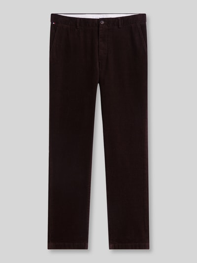 Tommy Hilfiger Slim Fit Cordhose aus Baumwoll-Mix Schoko 2