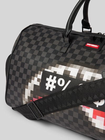 Sprayground Duffle Bag mit Allover-Print Modell 'CENSORED' Mittelgrau 3