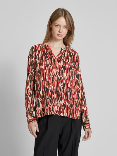 Smith and Soul Regular Fit Bluse mit Tunikakragen Modell 'New Vince' Apricot 4