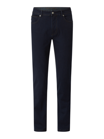 Christian Berg Men Straight Fit Jeans mit Brand-Detail Jeansblau 2