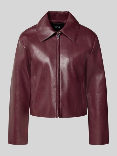 MANGO Jacke in Leder-Optik Modell 'SABINA' Bordeaux 2