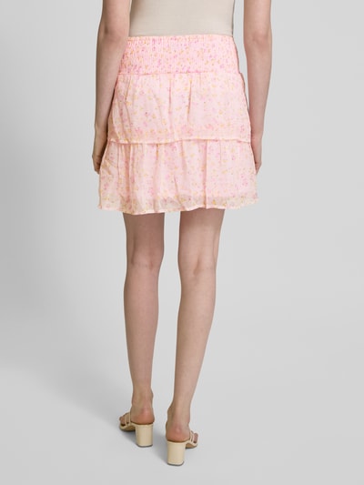 Vero Moda Ausgestellter Mini-Rock mit Allover-Muster Modell 'SMILLA' Hellrosa 5