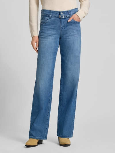Angels Wide Leg Jeans mit Gürtel Modell 'LIZ BELT' Hellblau 4