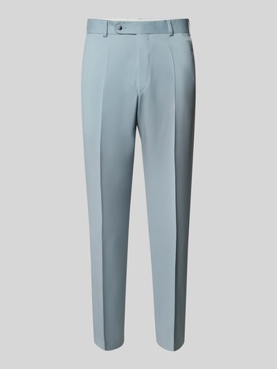 Wilvorst Slim fit pantalon met steekzakken Aquablauw - 2