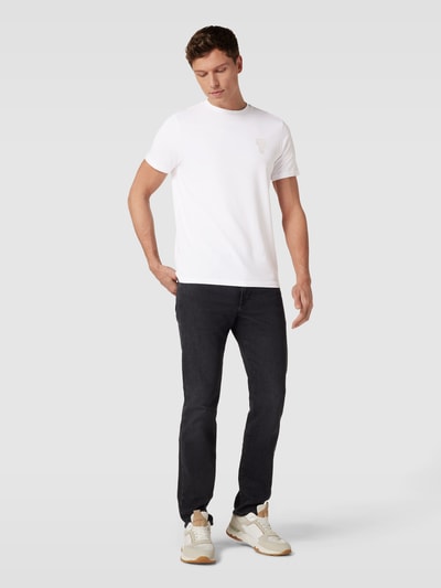 Karl Lagerfeld T-Shirt mit Label-Patch Weiss 1