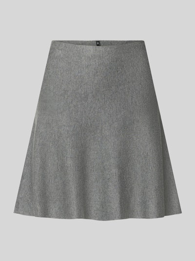 Produktfoto, szara, lekko rozkloszowana spódnica mini z mieszanki wiskozy Ausgestellter Mini-Rock aus Viskose-Mix Modell 'MELLII' od ONLY, damska spódnica mini