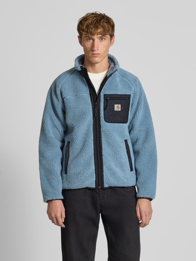 Carhartt Work In Progress Fleecejacke mit Brusttasche Modell 'PRENTIS LINER' Eisblau 4