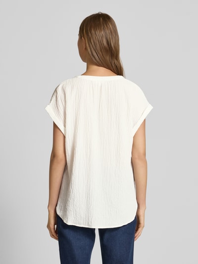 s.Oliver RED LABEL Bluzka o luźnym kroju z mieszanki wiskozy Złamany biały 5