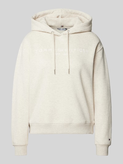 Tommy Hilfiger Hoodie mit Label-Stitching Sand Melange 2