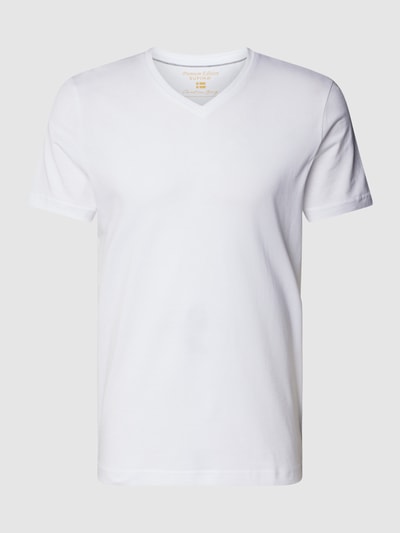 Christian Berg Men T-shirt met V-hals Wit - 2