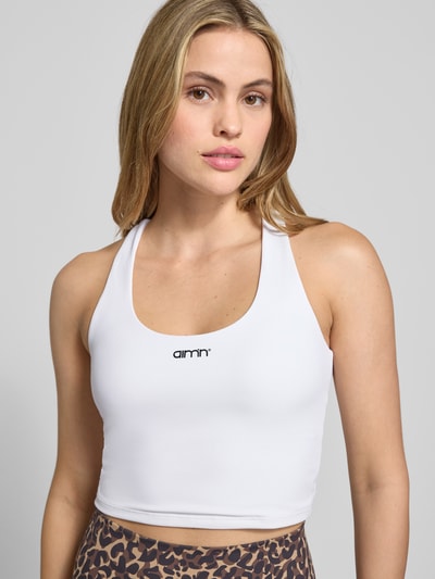 AIMN Korte top met labeldetail Wit - 3