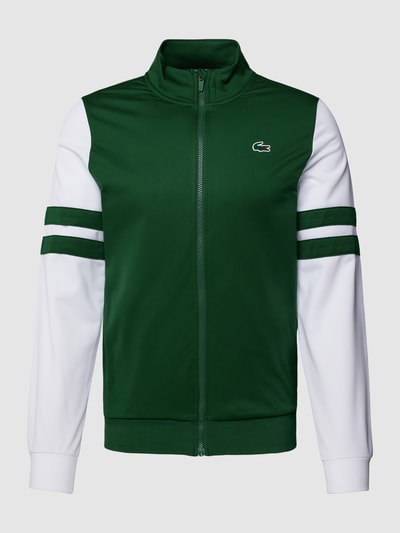 Lacoste Sweatjack met logopatch Groen - 2
