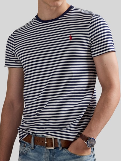Polo Ralph Lauren T-shirt Slim Fit z czystej bawełny Granatowy 3