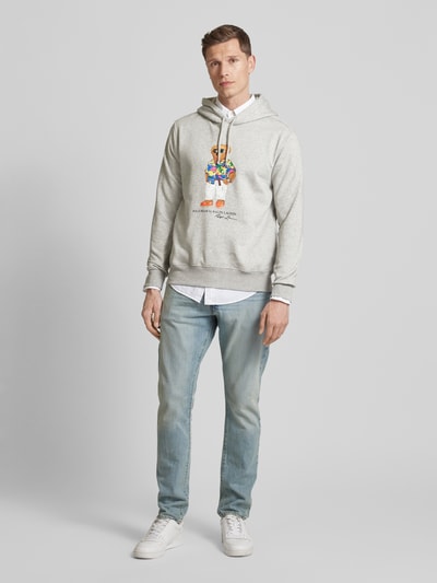 Polo Ralph Lauren Hoodie met motief- en labelprint Lichtgrijs - 1