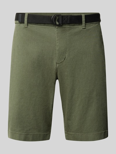 Tom Tailor Denim Regular Fit Chinoshorts aus Baumwoll-Mix Oliv 2